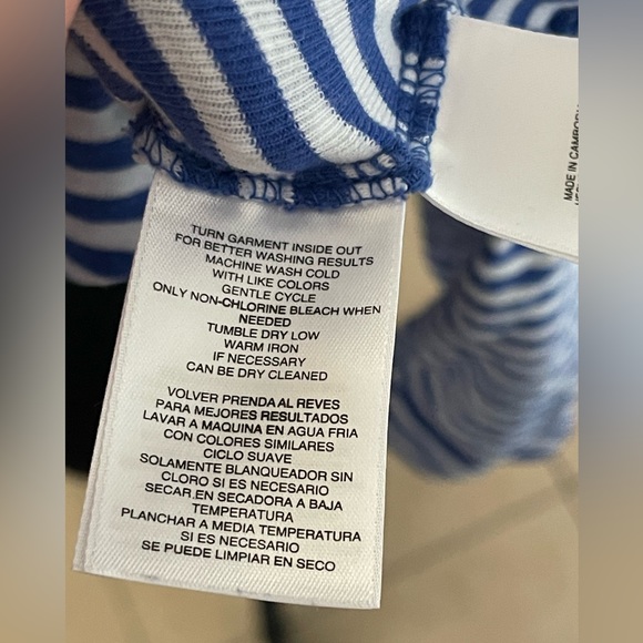 Anne Klein blue and white striped tunic sweatshirt size XXL Plus size - Picture 5 of 9